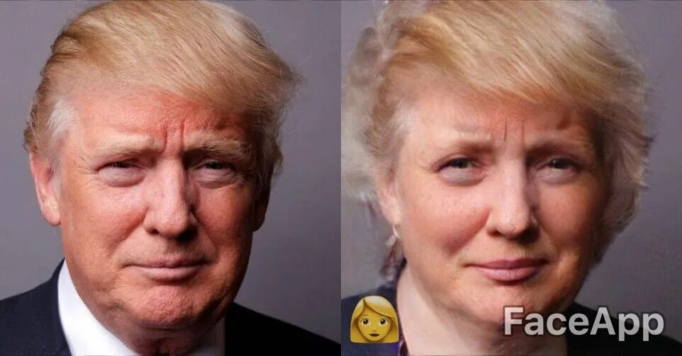 В какой стране женщина стала президентом. Трамп FACEAPP.