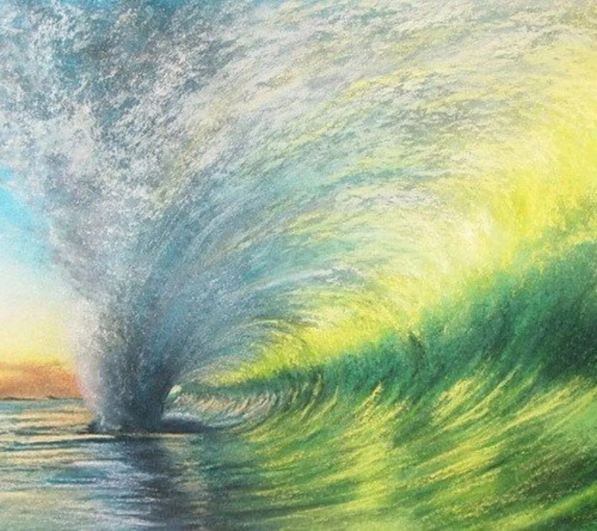 пейзаж пастельными карандашами. море рисунок карандашом цветным. пейзаж цветными карандашами. морской пейзаж цветными карандашами. морской пейзаж цветными карандашами.