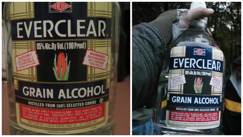 Самый крепкий алкоголь Everclear. Самый крепкий алкогольный напиток в мире.