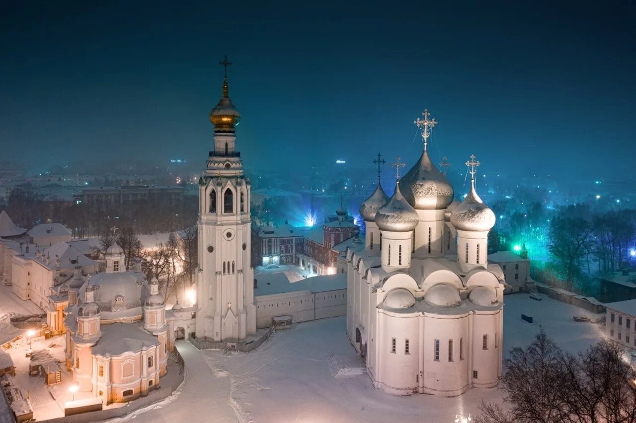 Vk com вологда. Кремлевская площадь Вологда зима.