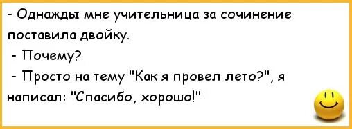 Сочинение как я провела лето 8. Анекдоты на тему летние каникулы. Сочинение как я провел лето прикол. Детские анекдоты про каникулы. Анекдоты про каникулы для детей.