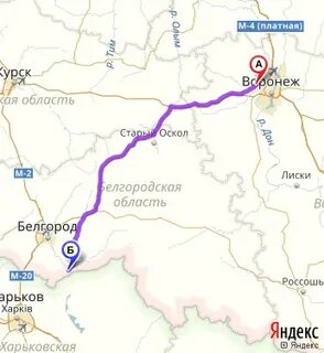 Маршрут шебекино