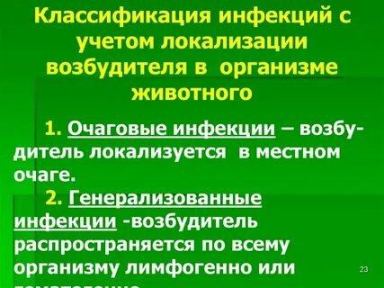 Локализация инфекций