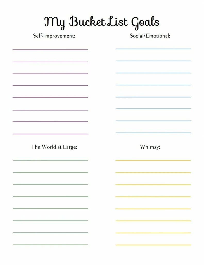 Guide list. Goals list шаблон. my bucket list. bucket list worksheet. бакет лист примеры.