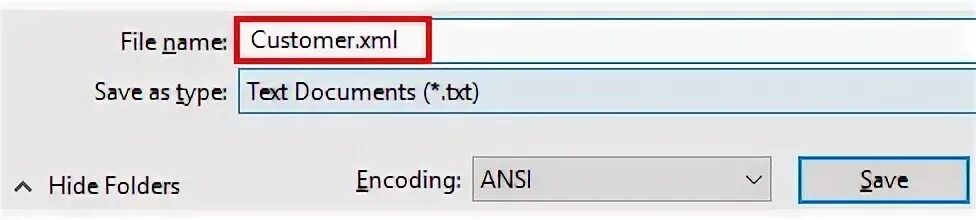 Ошибка импорта xml