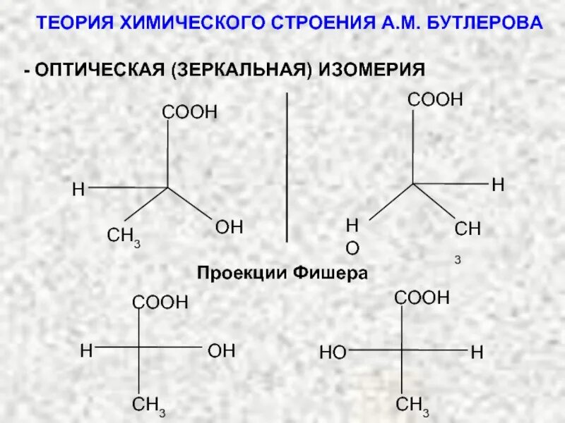 Проекции Фишера r s изомеры. Бутлеров теория химического строения. Теория химического строения Бутлерова изомерия. Теория химического строения изомерия.