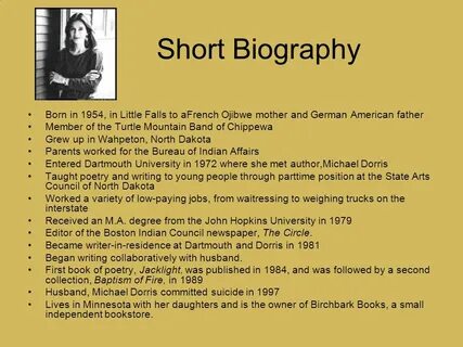 Biography example