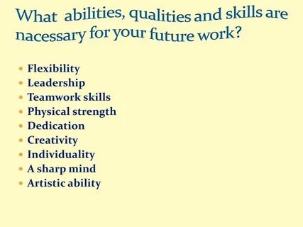 Abilities are