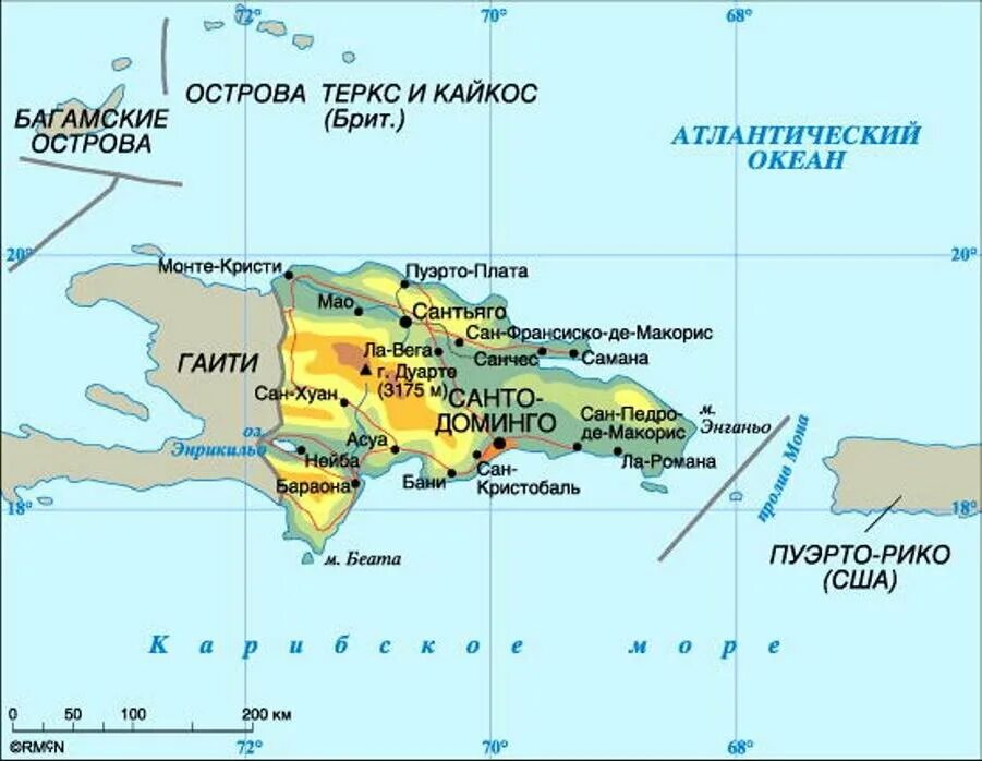 Какие страны расположены на островах. Расположение на карте Доминиканской Республики. Доминиканская Республика политическая карта. Остров Доминикана на карте.