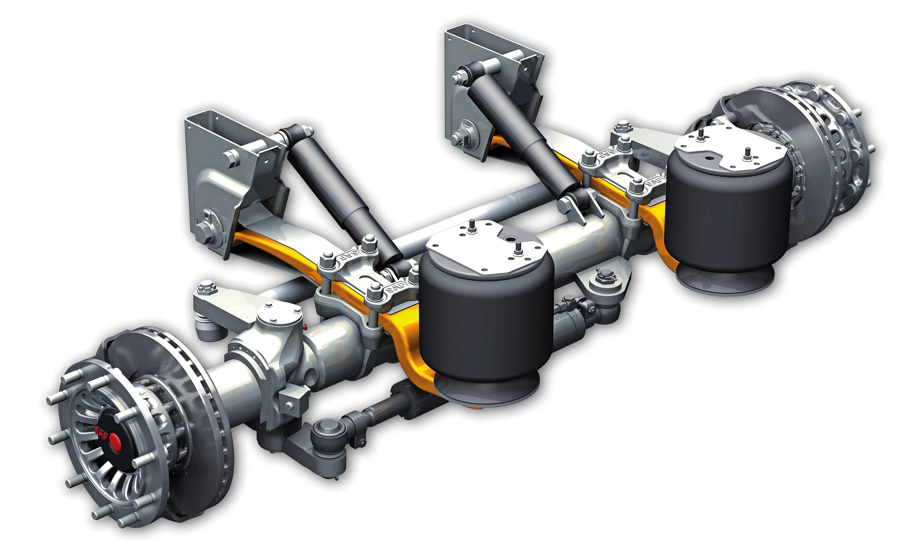 Ходовая грузового автомобиля. Ось saf трал поворотная ось. Подруливающая ось полуприцепа saf. Подруливающая задняя ось saf. Подвеска saf полуприцеп.