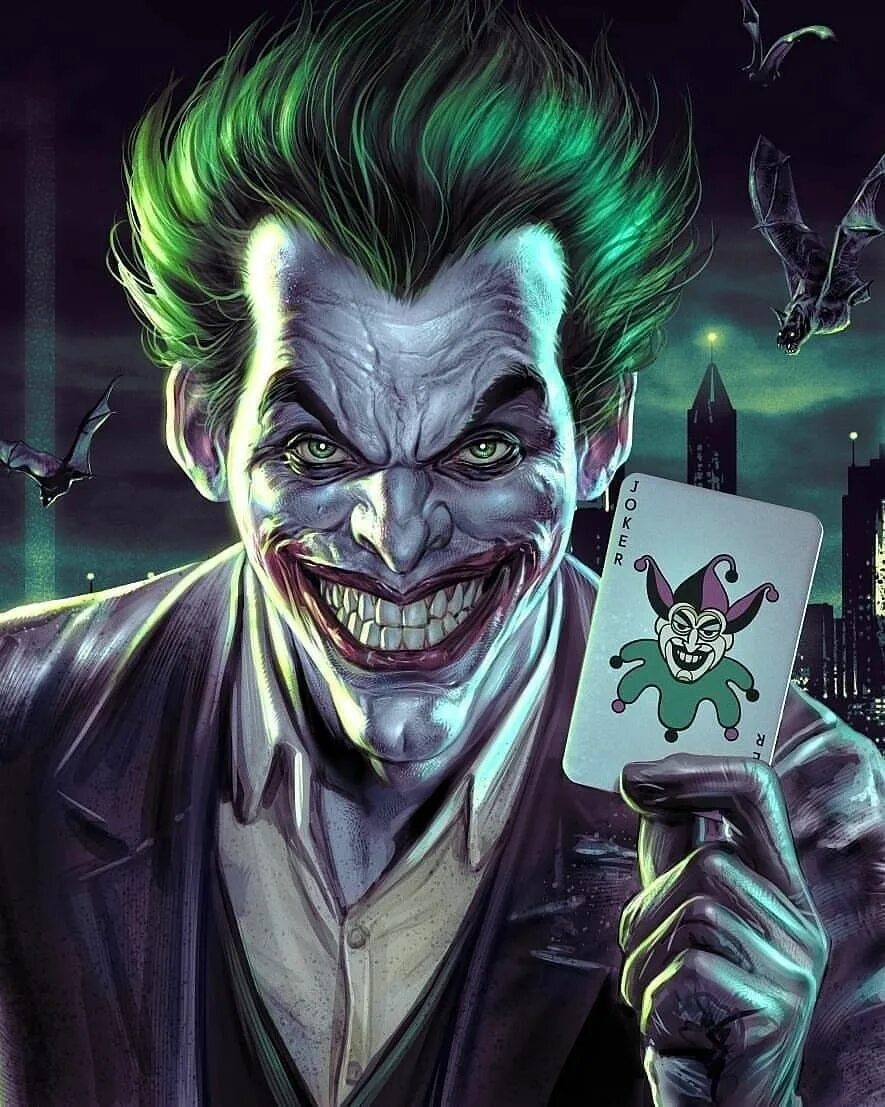 Joker art. Джек Напьер Джокер. Напьер Джек Джокер арт. Джокер клоун принц Готэма.