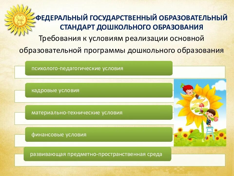 Из каких образовательных областей состоит ооп. Требования к программе фгос до. реализация программ дошкольного образования. требования к условиям реализации основных образовательных программ. требования к условиям реализации ооп дошкольного образования.