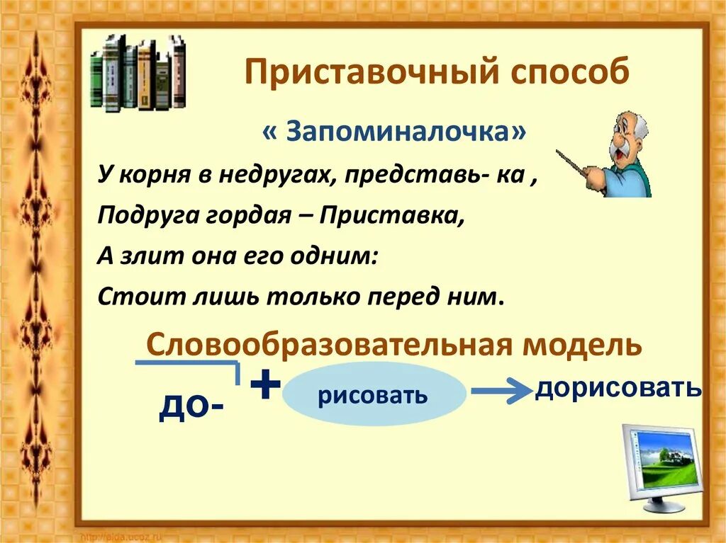 Слово подобрать способ образования. Приставочный способ. Приставочный способ примеры. Приставочный способ образования слов. Слова образованные приставочным способом.