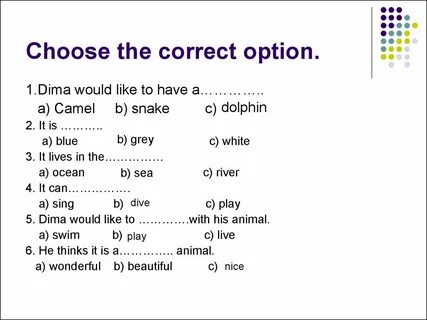 Choose the correct option last year i
