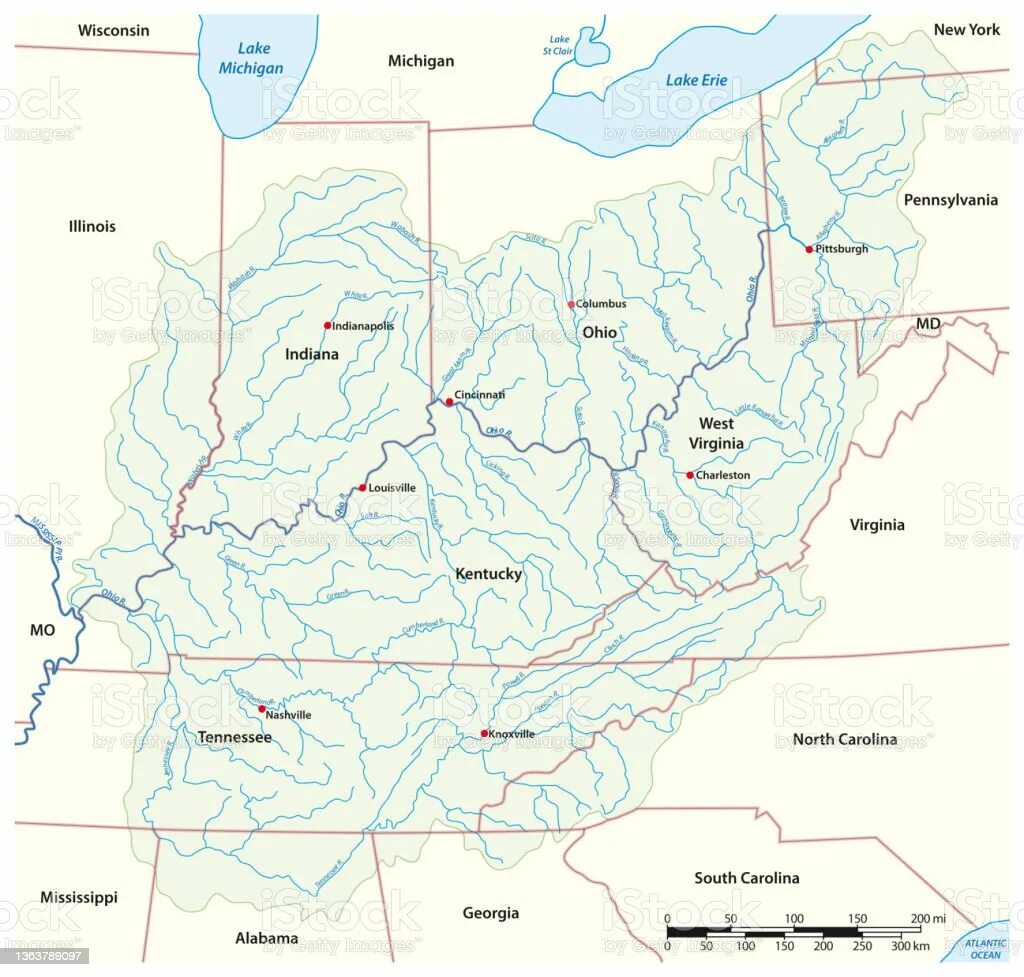 К какому бассейну относится река огайо. Река Огайо на карте Северной Америки. Река Огайо на карте. Бассейн реки Огайо. Река Огайо на карте Северной.