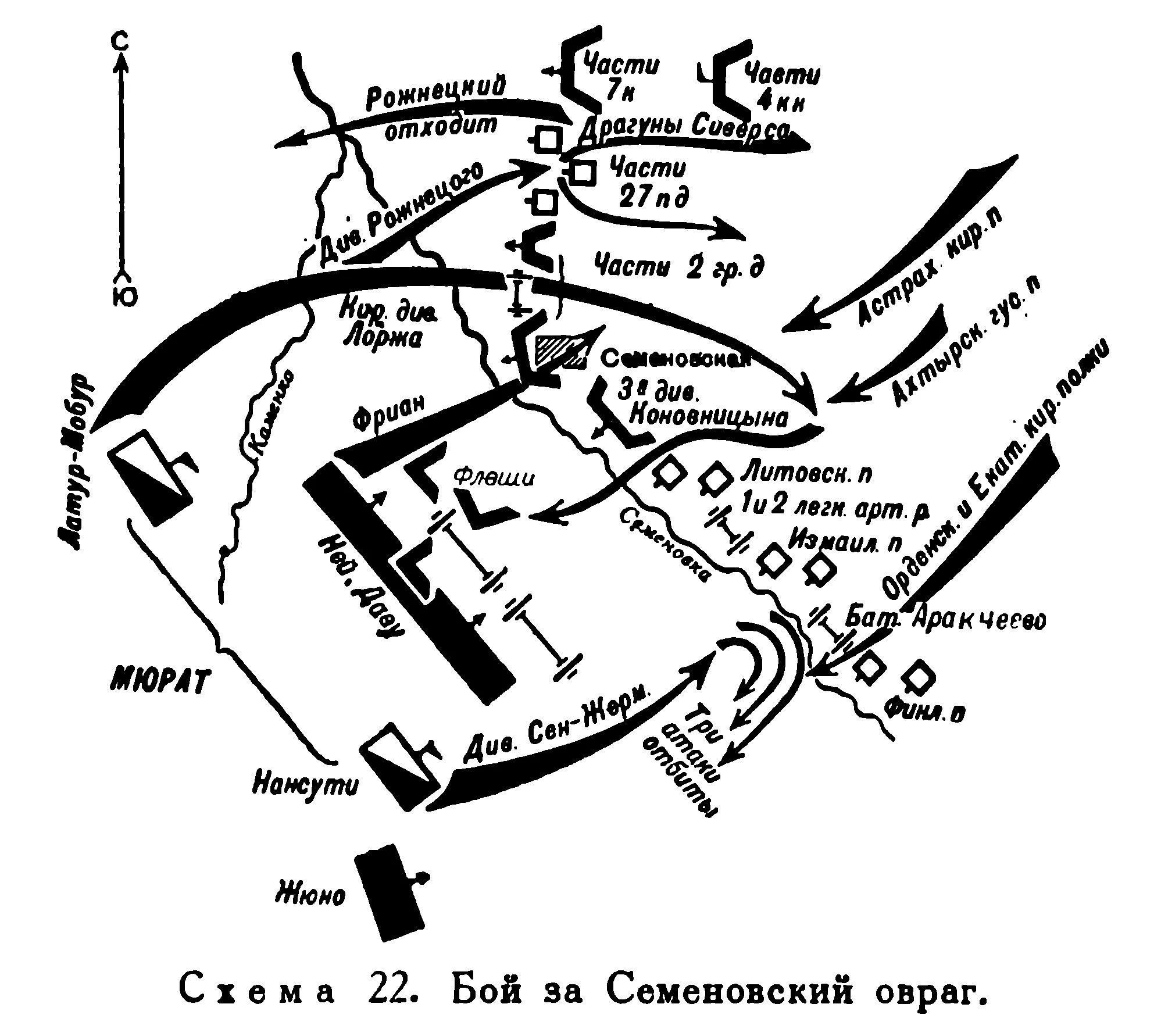 Военные карты сражений. Бой за Семеновский овраг 1812 года. Бородино карта сражения 1812. Бородинское сражение схема битвы. Бородинское сражение схема сражения.