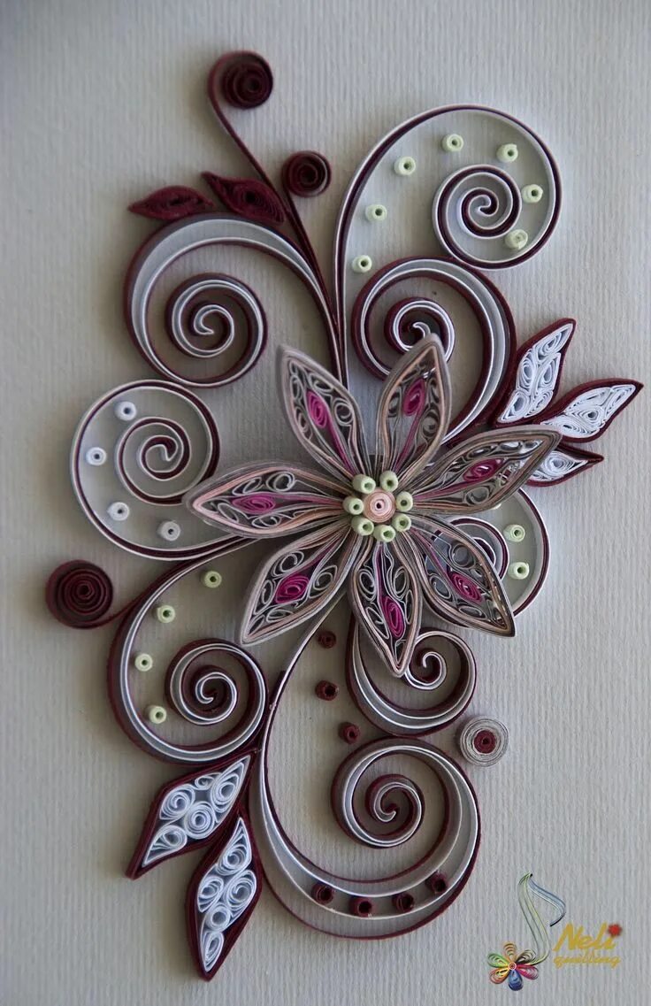 Идеи!!! Много идей!!! - 650 photos VK Bijoux en papier, Quilling fleurs, Quilled
