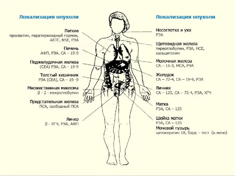 Анализ рэа у мужчин. Онкомаркеры расшифровка са 125, са 15,3, РЭА. Схема онкомаркеров. Онкомаркер антиген са 125. Онкомаркеры локализация опухоли.