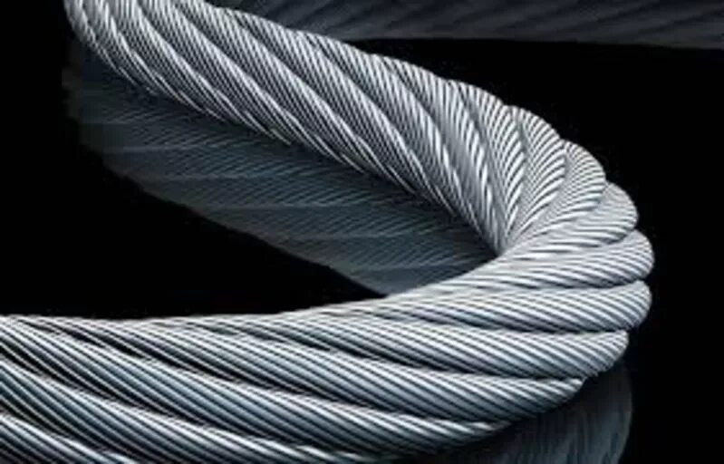 Стальной канат 8-6x19s+fc, l=16 м. Канат стальной грузовой двойной свивки. Трос dyneema. Трос aisi 304. Веревка.