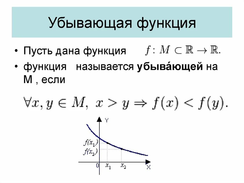 Нисходящая функция. Убывающая функция. Пример убывающей функции. Убывание функции пример. Функция убывает.