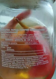 Перец маринованный калорийность