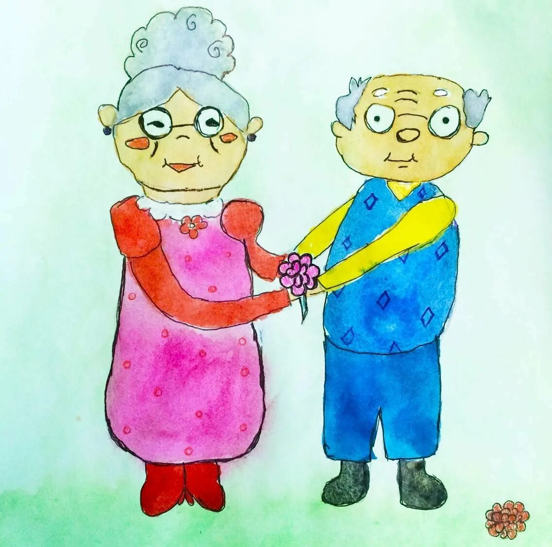 Рисунок пожилого человека 4 класс. Бабушка и дедушка рисунок. Рисунок ко Дню пожилого человека. Рисунок на день пожилых. Рисунок на день бабушек и дедушек.