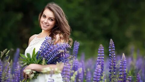 Как подписать фото с люпинами