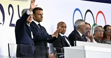 Макрон на закрытии олимпиады. Макрон на закрытии олимпиады