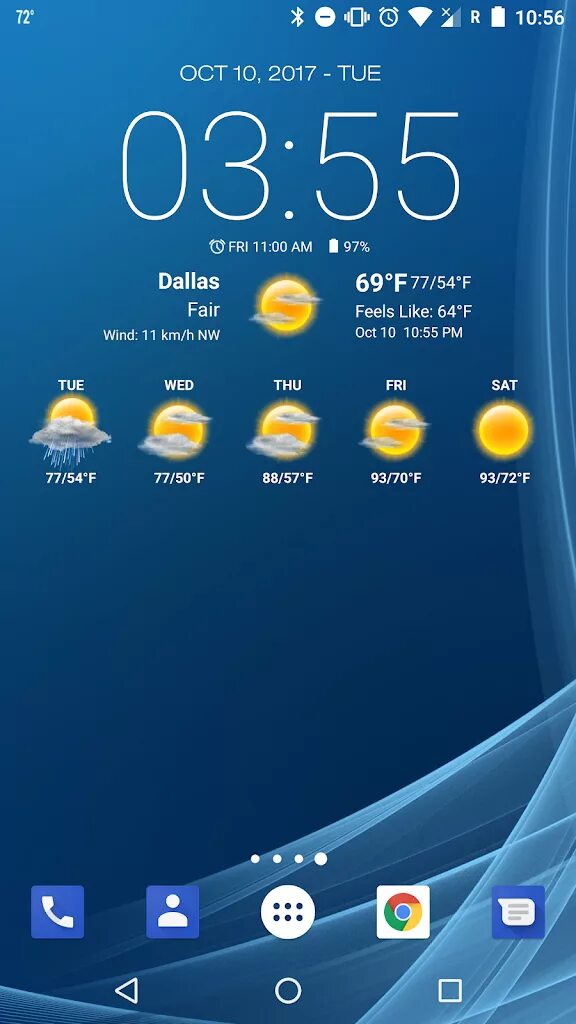 Weather clock