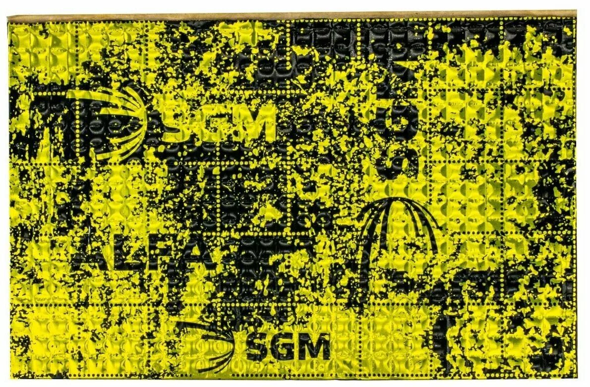 Материал для проклейки салона (500х800х3 мм) "sgm" алюмаст альфа 3 (м3ф). 25м) толщина 3мм classic series sgm. Sgm alfa шумоизоляция. Альфа сгм. Альфа сгм.