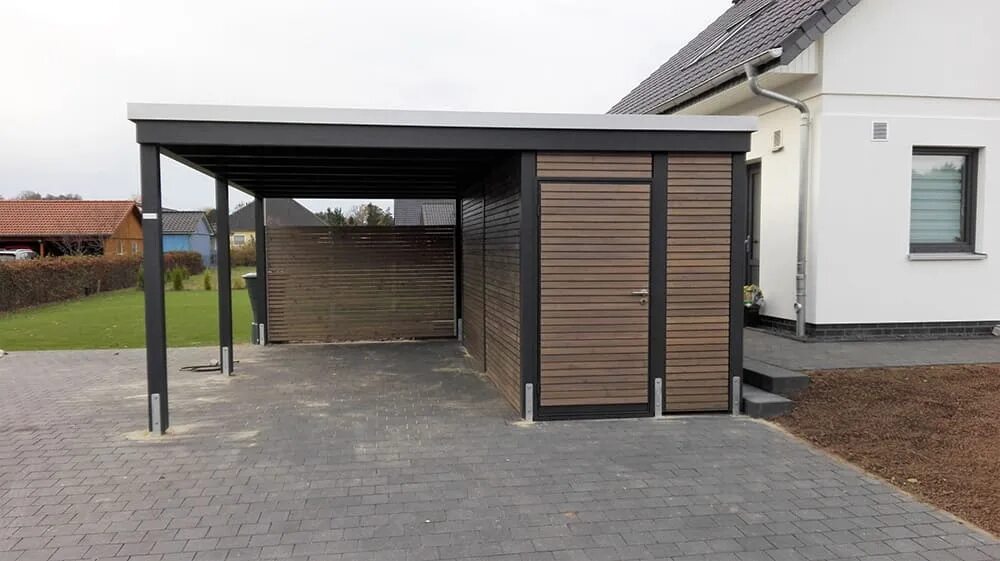 GabionenCarport - Современный - Гараж - Ганновер - от эксперта Steelmanufaktur H