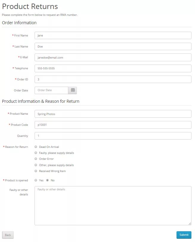 Return product. Trial products Return form. Email Return product. Return item Policy. Return Policy image.