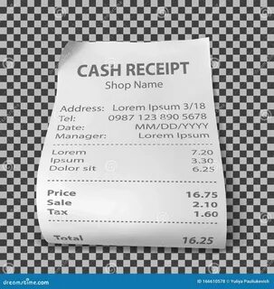 Receipt bill