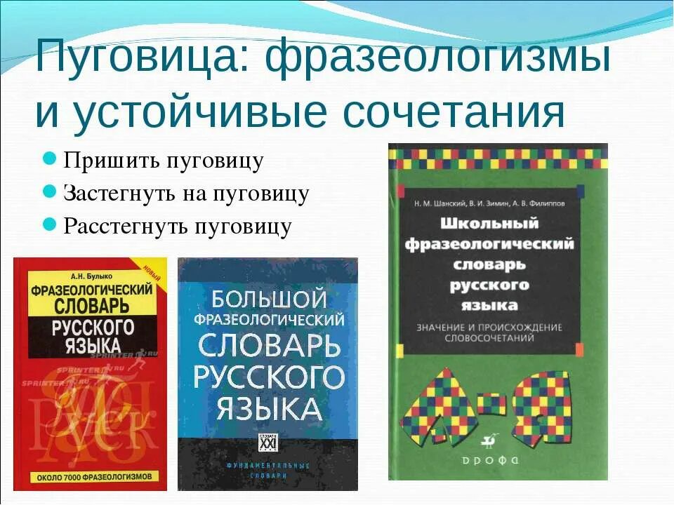 слово пуговица