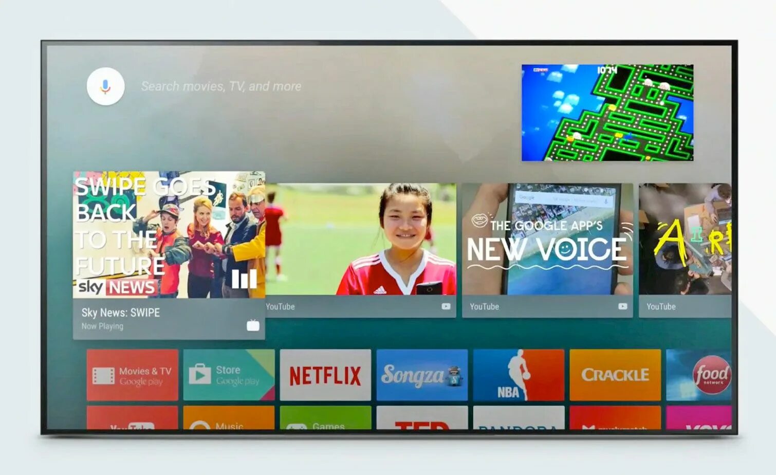 Google для андроид тв. Android TV. Экран Android TV. Андроид ТВ картинки. Главный экран Android TV.