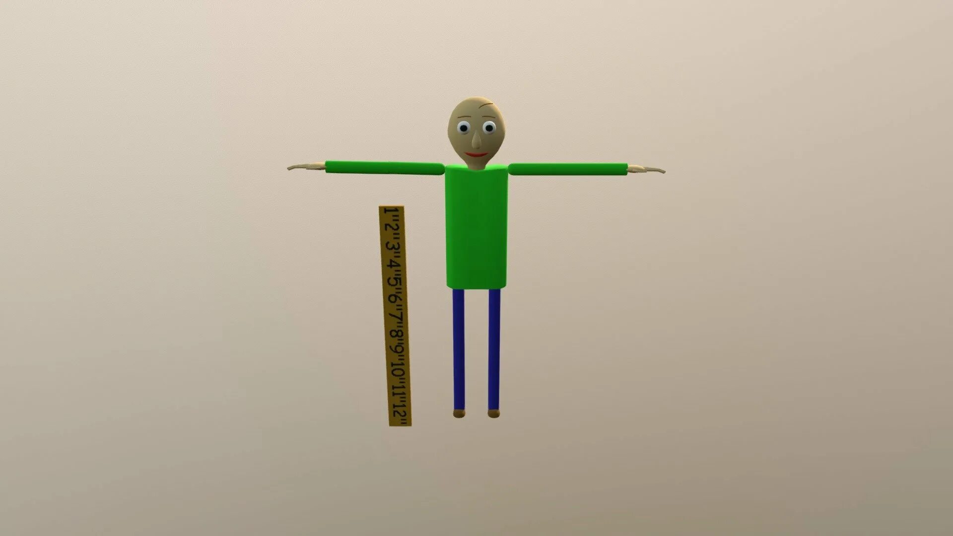 Baldi Basics 3д. Линейка Baldi s Basics. Baldi's Basics 3d v3. БАЛДИ игрушка.