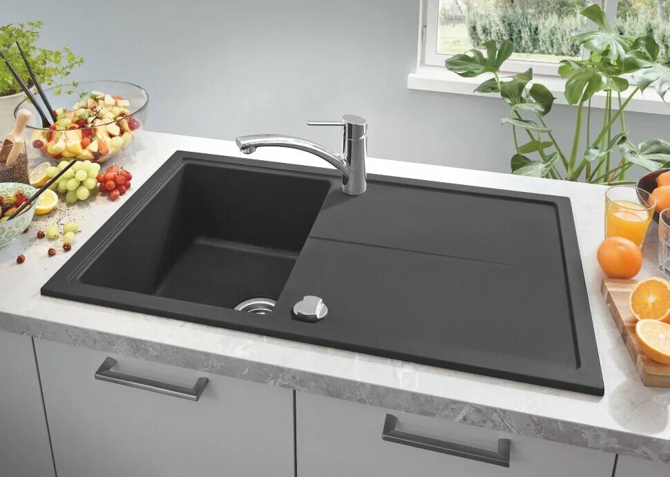 Купить встраиваемую мойку. Мойка кухонная Grohe k400 (31567sd0). Мойка Grohe k400 31639at0. Мойка Грое черная. Кухонная мойка Grohe k300.