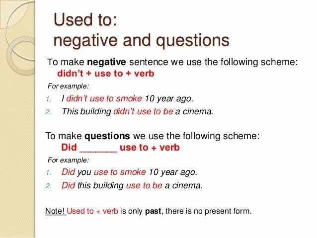 Negative sentences. Used to negative. Double Negation in English. Writing write affirmative and negative sentences