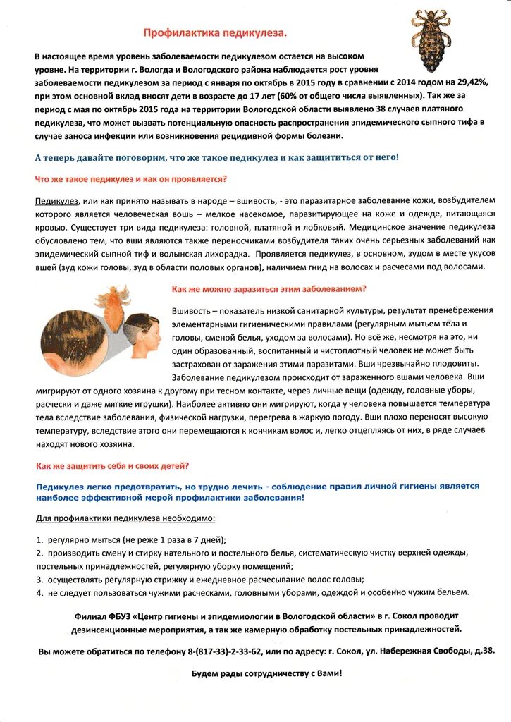 Проведение осмотра на педикулез. Проведение осмотра на педикулез