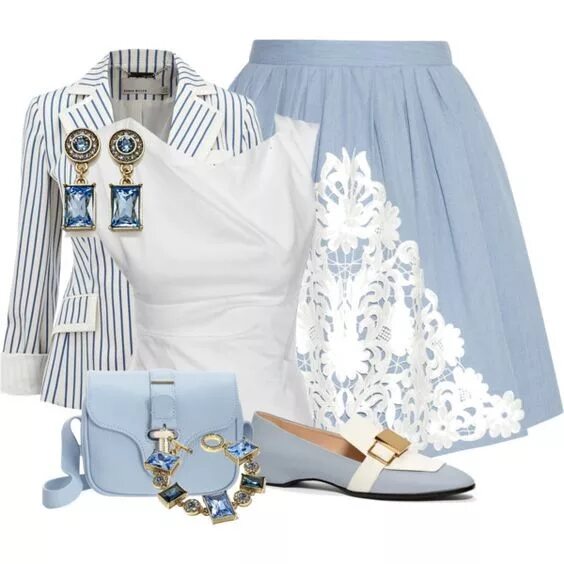 Белый лук одежда. Модные комплекты женской одежды. Готовые образы одежды. Белый сет одежды. Голубой лук одежда.