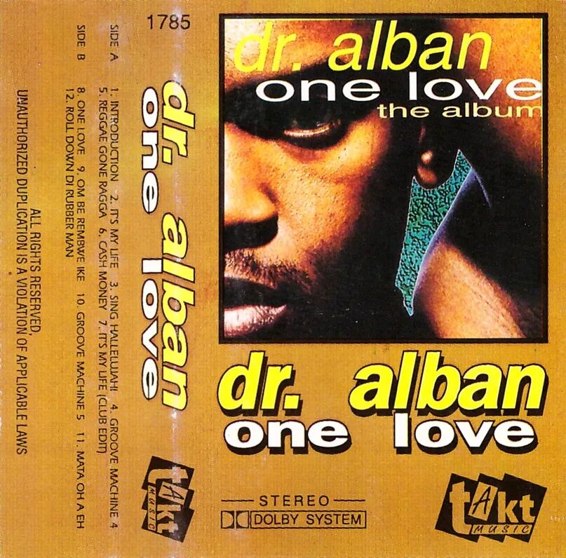 Dr Alban обложка. Dr Alban 1992. Dr. Alban one Love the album 1992. Dr Alban кассета.