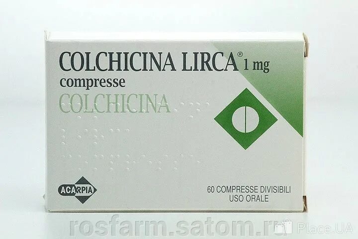 Колхицин Италия 1 мг 60 табл.. Колхицин Lirca 1мг. Турецкие таблетки от подагры колхицин. ACARPIA colchicina Lirca 1 MG колхицин 60 табл.