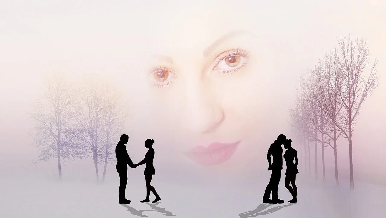Lovely dreams. Любовь в тумане. Абстракция серые влюбленные. Силуэты влюбленных у окна зимой. Dreams of Love.