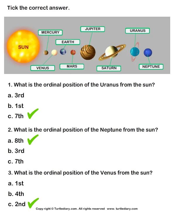 Questions about Solar System. Planets of Solar System for Kids Worksheets. Space Worksheets for Kids. Planets Grade 4 Worksheet.