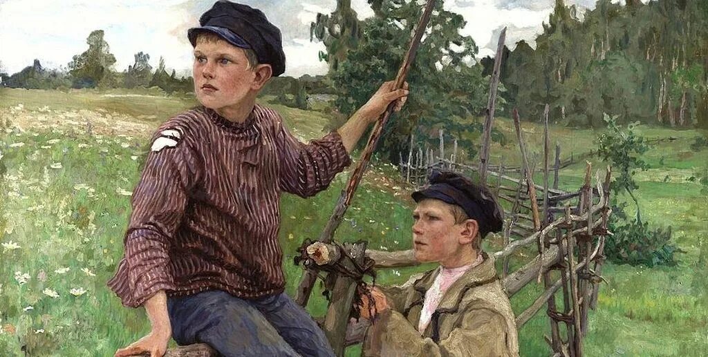 Николая Богданова-Бельского "лето" 1911. Казаков ю тихое утро Яшка. Богданов Бельский лето.