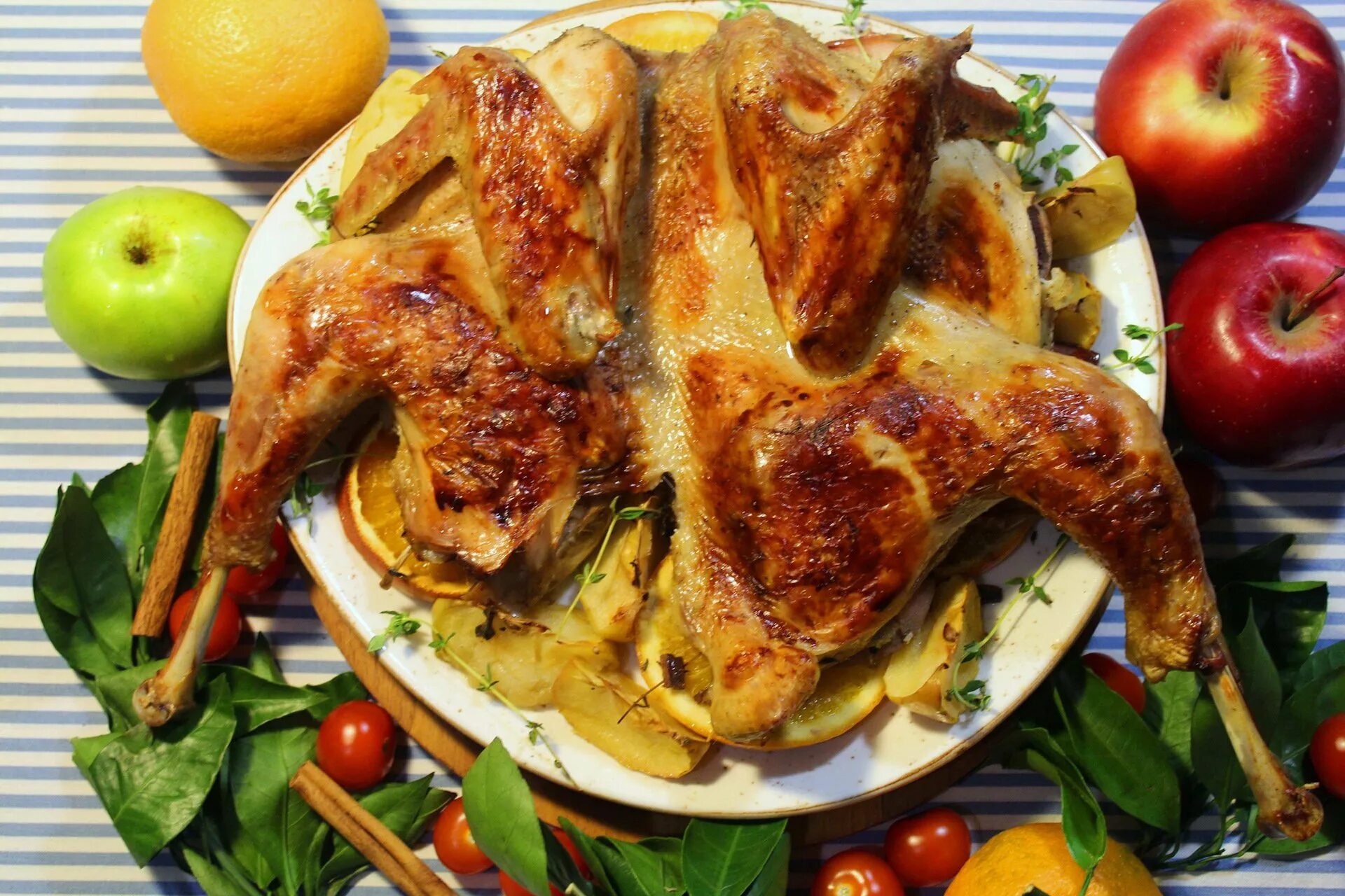 Рецепты кур с яблоками
