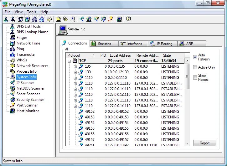 Network Tools. Windows Network Tools. System information Tools. Network Port Scanner Tool.