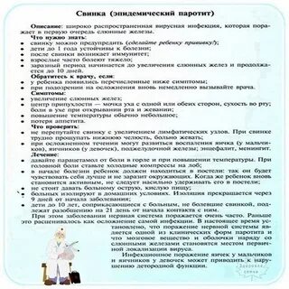 Список заболеваний детей