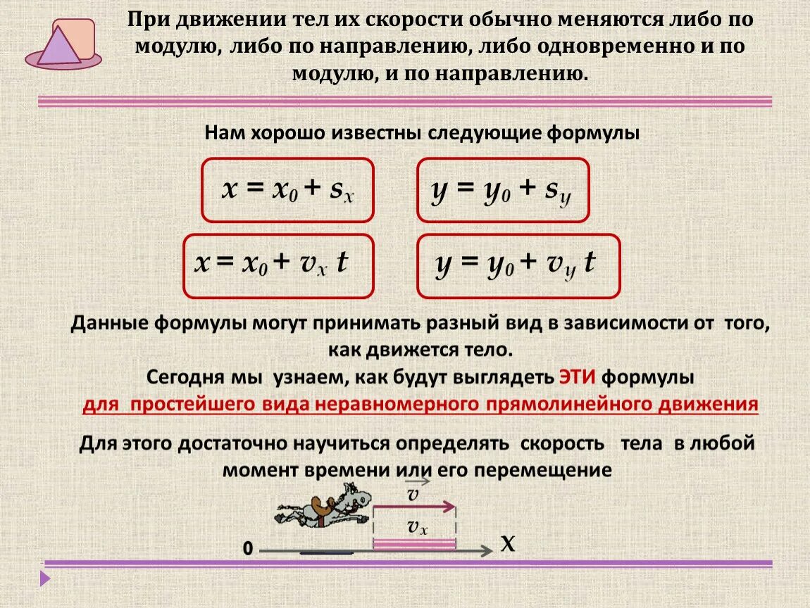 Тело движется прямолинейно со скоростью v t. Начальная скорость формула через ускорение. Направление начальной скорости как найти. Ускорение при равноускоренном движении. Формула нахождения скорости от ускорения.