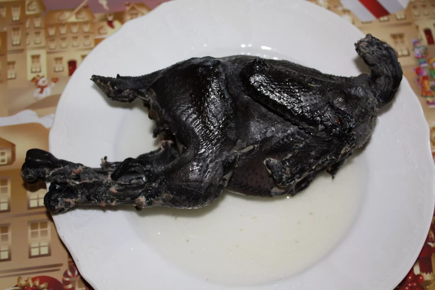 Купить мясо черно-мясной курицы аям цемани: 3 700 руб за кг в Москве - интернет-